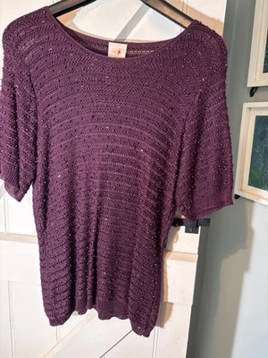 Country Casuals Cardigan - Silk Vintage Beaded Navy Cardigan Size Small - Image 1 of 4