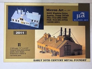 Micron Art N-Scale Brass Metal Foundry Kit #2011, Made in USA, Impossibly Rare! - Picture 1 of 12