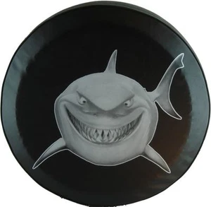 US Made SpareCover® - 33-in Great White Shark 33" heavy Luxury vinyl tire cover - Picture 1 of 7
