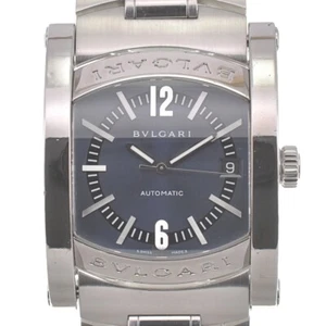 with paper BVLGARI Assioma AA44S Date blue Dial Automatic Men's Watch I#139917 - Picture 1 of 10