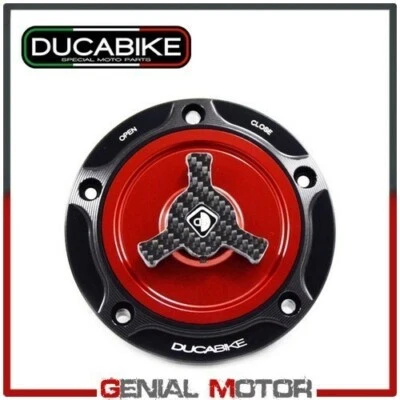 Gas Tank Cap BkRed in Light Alloy TSB06DA Ducabike Ducati Monster 1200 2014>2019 Foto 1 de 2