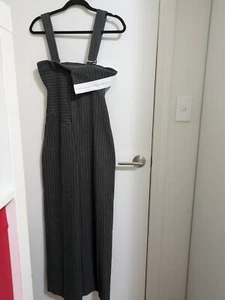 Maniere de voir Grey whte stripe Jumpsuit - Picture 1 of 8