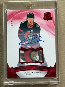 Thomas Chabot The Cup 2/4 RARE! 2020-21 Auto Tag "Sens Head" Incredible!! - Picture 1 of 7