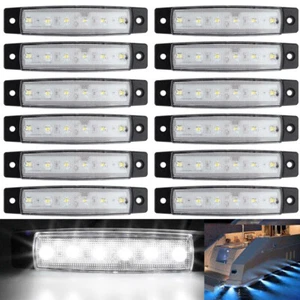 12Pcs Marine Boat LED Deck Courtesy Lights Waterproof White Stern Transom Lights - Picture 1 of 14