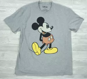 Camisa Disney Mickey Mouse Para Hombre Unisex XXL (50/52) Gris Mad Engine Clásica Mickey - Imagen 1 de 4