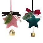 Christmas Green Star Pendant Wine Cup Ornament Supply