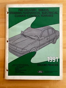 1991 Ford Escort Mercury Tracer OEM Pre Delivery Control Features - Bild 1 von 2