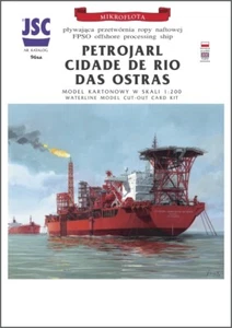 Kartonmodell FPSO Schiff Petrojarl Cidade de Rio das Ostas 1:200 JSC - Picture 1 of 1