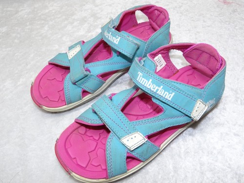 Sandali Timberland bambini ragazze 2 adulti 5 acqua punta aperta blu acqua chiusura aderente