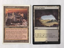 Dwarven Hold, 5th Edition, LP + Caves of Koilos, Commander 2016, VLP MTG