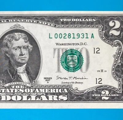 February 8, 1931 (L 00281931 A) BIRTHDAY Note $2 Two Dollar Bill (__2 /8 / 1931) - Image 1 of 4