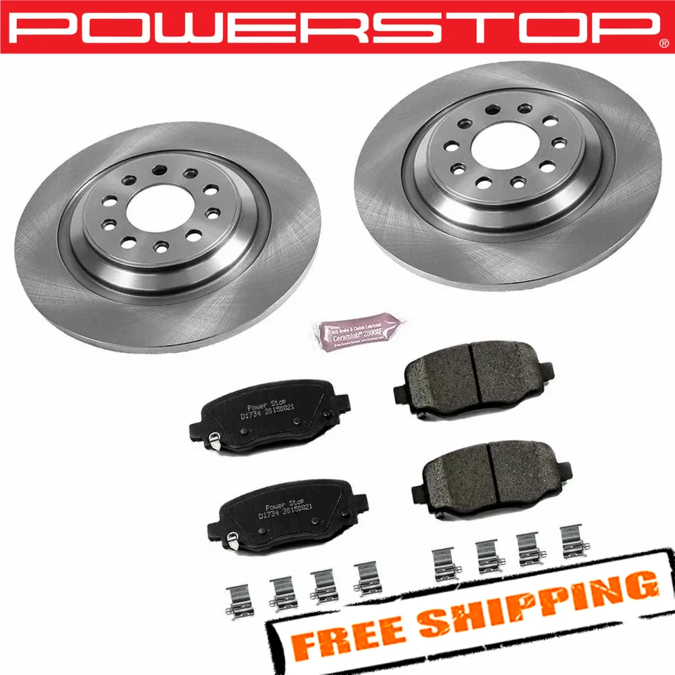 Kit de freno trasero liso de repuesto Power Stop KOE6542 OE para Jeep Cherokee 14-21 Foto 1 de 2