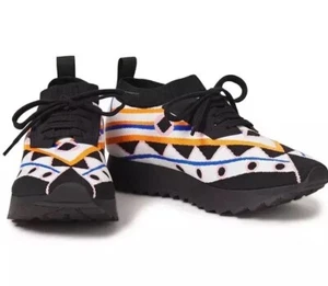 EMILIO PUCCI Sneakers jacquard-knit - multicolore taglia 6,5 - Foto 1 di 9