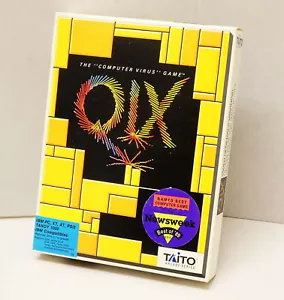 "Taito QIX Gioco per computer IBM-PC XT AT Tandy 1000 1989 Videogioco, 5,25" - Foto 1 di 7