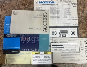 02 2002 Honda Accord Owners Manual Guide Book - Picture 1 of 4