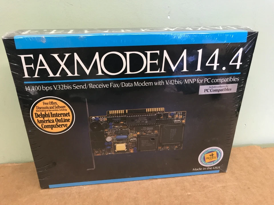 Brand New Sealed fax modem 14.4 14,400 bps v.2bis send/receive fax/data modem - Image 1 of 2