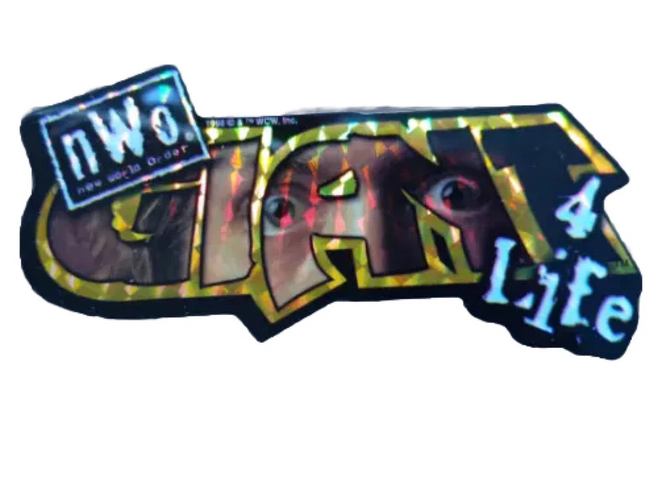 Calcomanía WCW Giant Pro Wrestling Sticker Big Show 1998 vintage nueva en caja WWF Foto 1 de 1