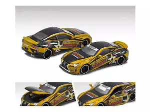 Lexus LC500 RHD (Right Hand Drive) Black and Gold "Racingstar Performance" 1/64 - Picture 1 of 2