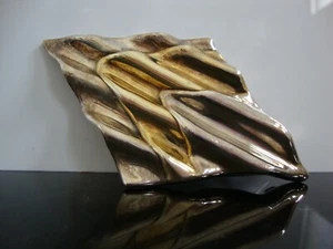 Ciondolo Spilla Argento Sterling 925 Vintage XLarge Designer Insegna Modernista Dichiarazione - Foto 1 di 9