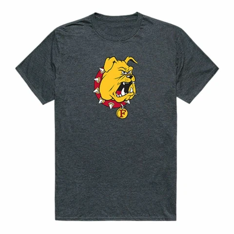 FSU Ferris State University Bulldogs Cinder T-Shirt Heather Charcoal Cover