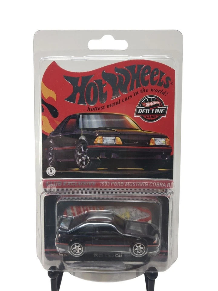 Hot Wheels RLC Membership 1993 Ford Mustang Cobra R 1/64 Car - Black (HWRLC2023)