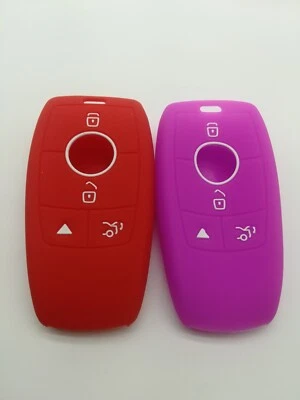 2*Cubierta de llave de llavero para Mercedes-Benz C63 AMG C GLA GLC GLE IYZ-MS2 2016-2020 Foto 1 de 4