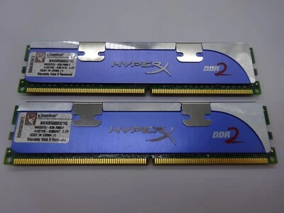 Kingston HyperX 2 GB (2x1 GB) DDR2 KHX8500D2/1G 2,2 V #R1678 - Immagine 1 di 3