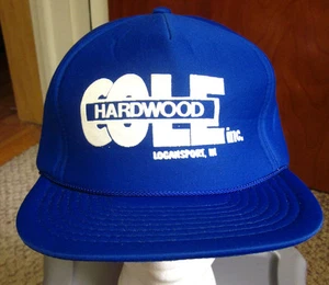 COLE HARDWOOD baseball hat Logansport INDIANA snapback cap 1980s trucker - Picture 1 of 1