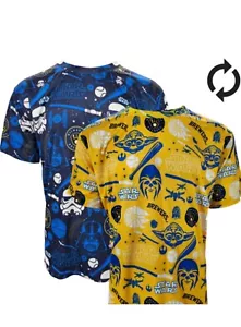 Milwaukee Brewers Baseball Star Wars Movie Reversable Shirt Collectible Medium - Picture 1 of 1