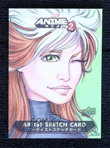 2023 Upper Deck Marvel Anime Vol 2 Rhiannon Owens #SKT Auto Sketch 15gp - Picture 1 of 3