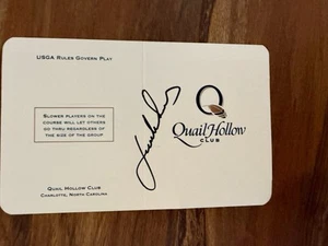 Jordan Spieth Signed Autograph Quail Hollow Scorecard JSA - Picture 1 of 2