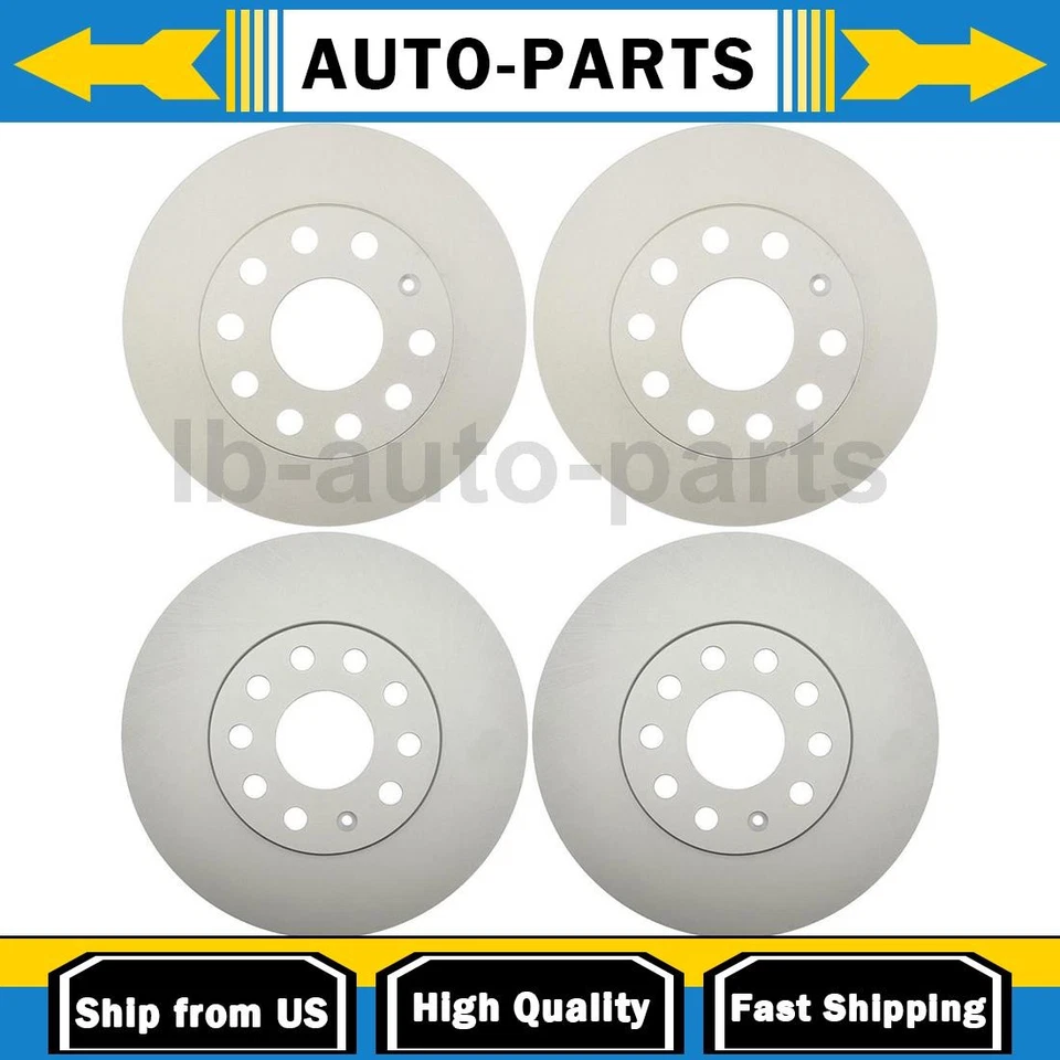 Para Volkswagen Bora 2009 1,9 L Raybestos Rotor de freno delantero trasero 4x Foto 1 de 4