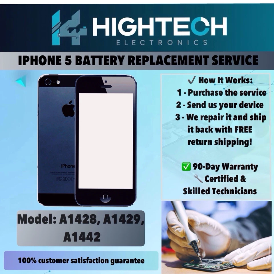 SERVICIO DE REEMPLAZO DE BATERÍA IPHONE 5 Foto 1 de 1