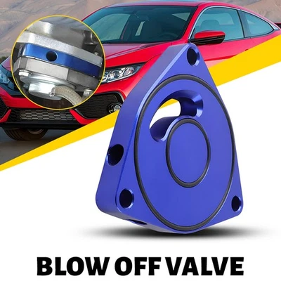Ajuste 15-21 para Vortex Honda Off Civic Placa de Soplado Válvula Espaciadora BOV Adaptador Azul Foto 1 de 4