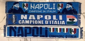 3 Pz 3 Modelli In Foto sciarpa forza napoli Quarto Scudetto 4 MARADONA - Picture 1 of 1