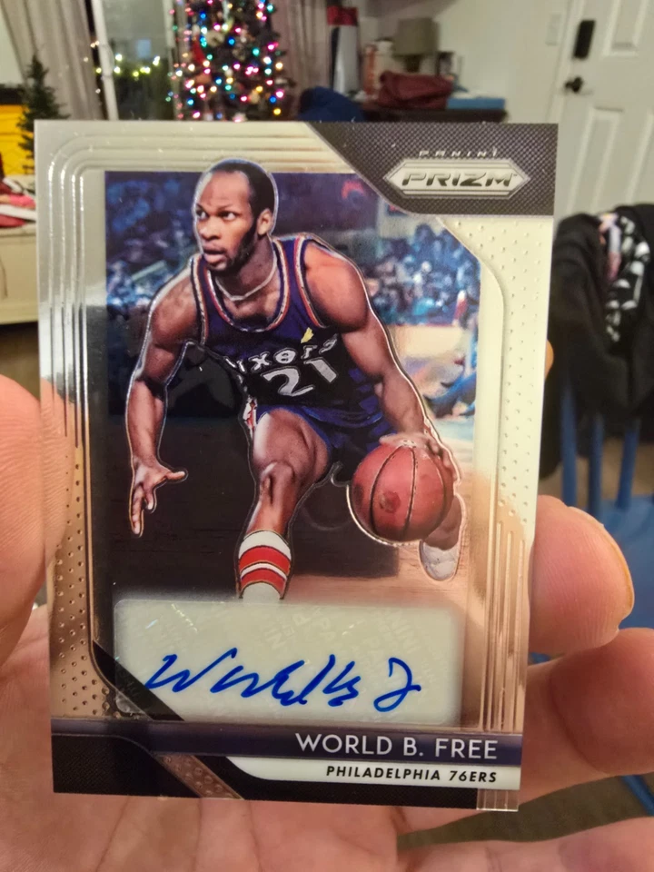World B. Free 2018-19 Panini Prizm Auto Base #S-WBF NrMt - Image 1 of 2