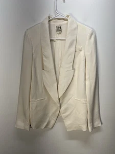 Haute Hippie Damen.  Smoking Blazer, Creme 100% Seide Made USA Gr. 2 - Bild 1 von 15