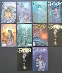 10 fumetti FATHOM 1998-99 di Michael Turner #1, 2, 3, 4, 5, 6, 7 e varianti VF-NM - Foto 1 di 11