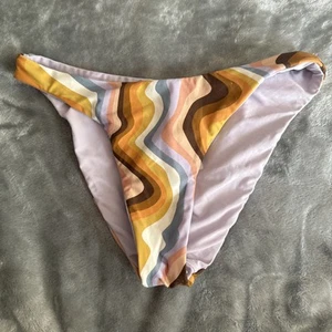 VOLCOM Eco True Reversible Skimpy Coverage XS Bikini Bottom NWT  - Picture 1 of 10