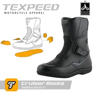 Leather Motorbike Motorcycle Short Boots Waterproof Touring Biker Armour - Picture 1 of 10