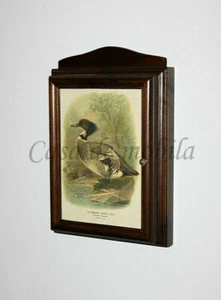 Caja de llaves de madera maciza marrón, colonial, nogal llavero armario madera - Imagen 1 de 9