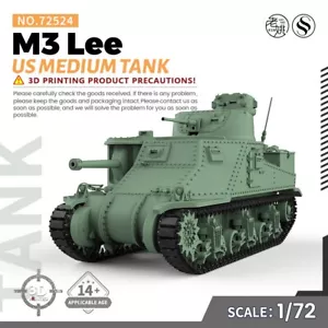 SSMODEL SS72524 1/72 25mm WarGaming Kit Modelo Militar EE. UU. M3 Lee Tanque Mediano - Imagen 1 de 5