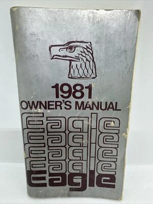1981 年 AMC Eagle 车主汽车手册和维护首次打印底特律 *阅读* — 第 1/4 张图片