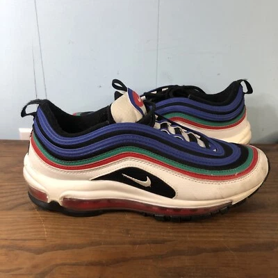 Nike Air Max 97 White/Hyper Blue/Neptune Green Youths Size 7Y - Image 1 of 4