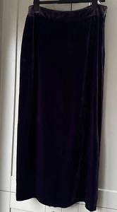 Vintage Purple Velvet Maxi Skirt By Kaliko Fully Lined. Excellent Condition. 14 - Picture 1 of 4