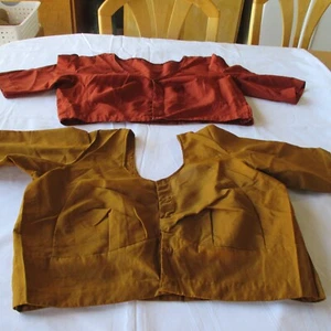 "NUEVO LOTE DE 2 BLUSAS DECENTES Choli MAGNÍFICAS Para Falda SARI Tops TOPS 36" CHOLIS - Imagen 1 de 2
