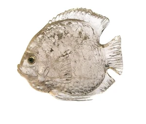 Natural Smoky Rock Crystal Quartz Sculpture Hand Carved Tropical Fish 4 inches - Picture 1 of 10