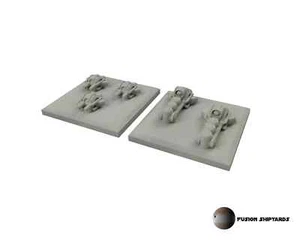 Weltraum-Zwerge Drohnen (5x Bomber, 5x Jäger) | Attack Wave marker | Battlefleet - Picture 1 of 2