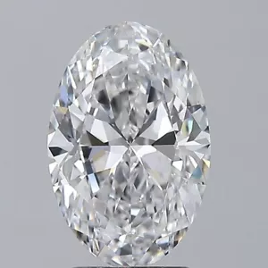 Loser CVD Diamant 1,90 ct (7x9 mm) oval -D Farbe, WENN REINHEIT zertifizierter Diamant - Bild 1 von 6