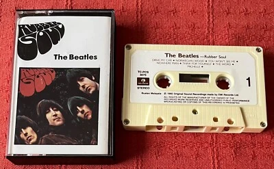 BEATLES - CASSETTE TAPE - RUBBER SOUL - RARE OFFICIAL MALAYSIAN ISSUE - Image 1 of 4